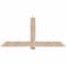 Ekena Millwork Eugene Smooth Timber Gable Bracket, Douglas Fir, 72"W x 33"H x 5 1/2"D x 5 1/2"F, 11/12 Pitch GBW072X33X0606EUG00SDF - alternate 1